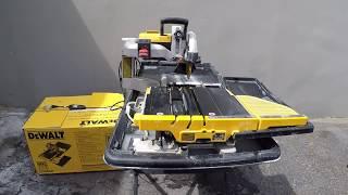 Dewalt D24000 Tile Saw Unbox, Assembly, Review and Test!