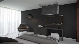 FPLCV6 TV ceiling lift, designed by Unitech Systems, requires only 9.5cm inside ceiling!