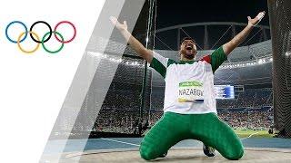 Nazarov wins historic gold in Men's Hammer Throw