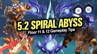 How to BEAT the NEW 5.2 Spiral Abyss!! | Floor 11 & 12: Tips & Tricks | Genshin 5.2