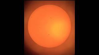 Observation du Soleil avec mon télescope  #astronomy #sun #telescope #astronomie