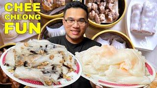 CHINESE DIM SUM - STEAMED SHRIMP RICE ROLLS RECIPE - CHEE CHEONG FUN