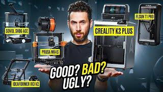 Good, Bad, Ugly: Creality K2 Plus? T1 Pro? SV06 ACE? MK4S?