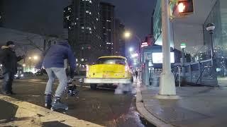 BTS of me first skating with the freefly movi in this iconic behind the scenes taxi shot