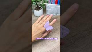 3D Pen Butterfly Ring DIY #shorts #diycrafts #creative #artshorts
