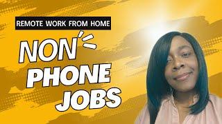 NON PHONE REMOTE WORK FROM HOME JOBS | EMAIL SUPPORT