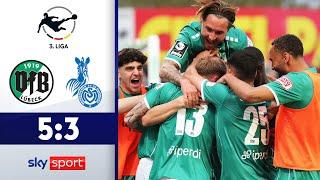 ACHT-Tore-Spektakel im Abstiegskampf! | VfB Lübeck - MSV Duisburg | Highlights - 3. Liga 2023/24