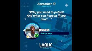 Why you need to patch !!! And what can happen if you don't ... , Rodrigo Jorge