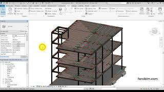 آموزش رویت سازه-فصل 4 قسمت 4 دال پشت بام - Revit Structure