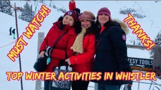 TOP WINTER ACTIVITIES IN WHISTLER, BC