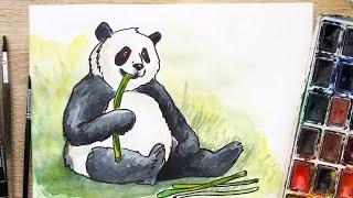 Как нарисовать панду. How to draw a panda