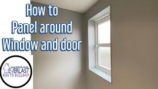 How to bathroom panel around windows and door frame