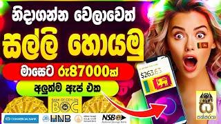 Earn money online sinhala|Passive income|E money sinhala|Free easy money|Salli hoyana app #sakkaraya