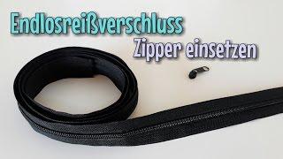 Zipper in Endlosreißverschluss einsetzen - In 1 Minute erklärt - Nähtinchen