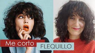 Me CORTO el FLEQUILLO (Sola) con vosotras | Corte método curly cabello ONDULADO | Joana Patikas