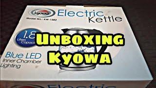 Unboxing KYOWA "glass' Electric Kettle with LED