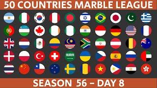 50 Countries Marble Race League Season 56 Day 8/10 Marble Race in Algodoo