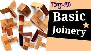 40 Essential Wood Joinery for Furniture Making"#woodjoinery