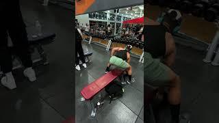 Taking the 120lb dumbbells for a ride on the bench press