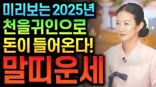 ⭐미리보는 2025년 을사년 신년운세 말띠운세⭐2025년 귀인으로 돈이 들어오고 금전운 대박나는 말띠에게 생길 큰 변화들 말띠 66년생 78년생 90년생 02년생 말띠운세 금전대박