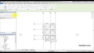 آموزش رویت سازه-فصل 3 قسمت 5 کپی نمودن تیرها - Revit Structure