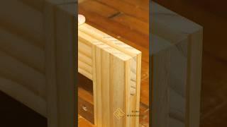 How To Make A Bridle Joint with a Tenon Jig #shorts #woodworking #asmr