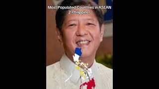 Most Populated Countries in ASEAN #country #edit #asean #population