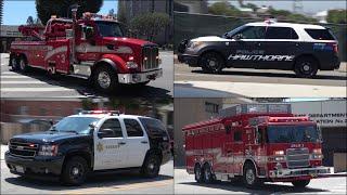 Fire Trucks, Police Cars and Ambulances responding [Compilation]