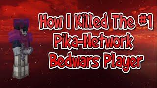 How I Killed The Best Pika-Network Bedwars Player (SUGARCANDYSC)