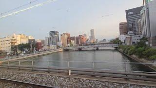 4K SONIC 883 安部山公園 小倉 Abeyamakoen Kokura station limited express 特急 ソニック Kyushu Aug 05 2024 九州 北九州