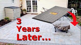 Patio built with Paver Panels 3 years later