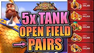 Crafting 5x Tank Armies [would this work for KvK open field?] Rise of Kingdoms