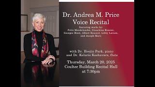 WCU School of Music Faculty Recital - Dr. Andrea M. Price (Soprano)