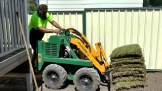 Griffo's Mini Loader Hire 200 Square Meter Turf Prep and Lay With the Kanga Loader