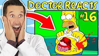 ER Doctor REACTS to Hilarious Simpsons Medical Scenes #16