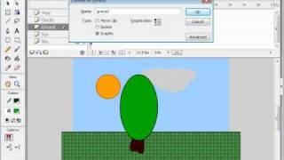 Basic Flash Animation Tutorial : Sunrise [1 / 2]