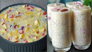 Sago Summer Drink Recipe | Ramadan Special |  Sabudana Custard Fruits Drink Recipe | Iftar Drink