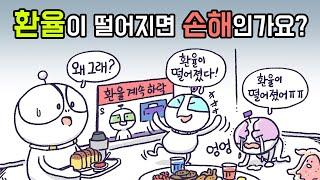 환율이 떨어지면 손해인가요? | 환율이란 | 원달러환율