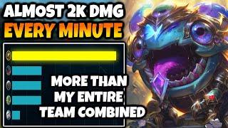 AP KOG'MAW MID does SO MUCH DAMAGE. Literally more than my entire team combined.