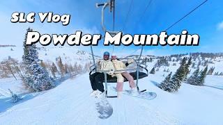 盐湖城滑雪旅行Vlog｜宝藏雪场Powder moutain爽滑粉雪一整天｜盐湖城美食｜西雅图到盐湖城滑雪｜Hyatt House Salt Lake City Sandy