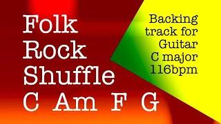 Folk Rock Shuffle, backing track C major, 116bpm. Play along & have fun!