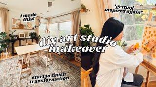 making the diy art studio of my dreams! *complete makeover* 