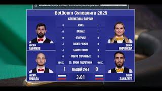 "BetBoom Суперлига 2025". И. Абрамов/Н. Ливада (RUS) - Д. Миронова/Э.Замалеев (RUS). Св.пирамида.