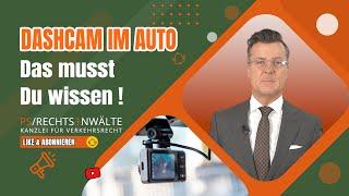 Dashcam im Auto .. Das musst Du wissen !