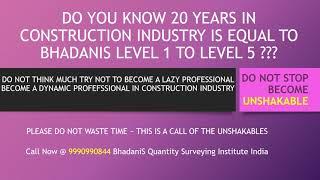 BHADANIS QUANTITY SURVEYING TRAINING VIDEO INTRODUCTION