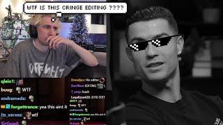 xQc Cringes Reacting to Cristiano Ronaldo's Recent Video