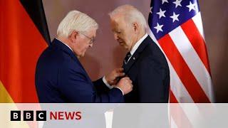 Joe Biden awarded Germany's highest honour | BBC News