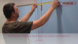 Antes y Después - Instalación Cabinas Sanitarias en Centro Mayores de Almansa // Mobial