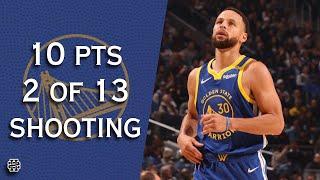 Stephen Curry 10 pts 2 of 13 shooting vs Pacers 24/25 season