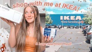 shop with me at IKEA vlog & huge apartment haul!